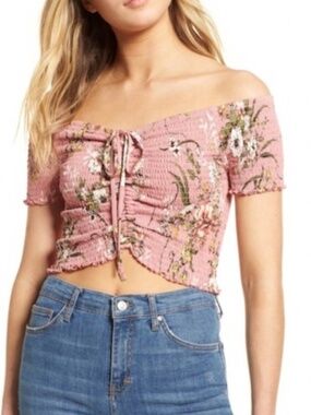 Cinch Front Smock Top